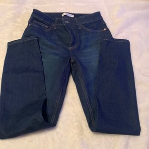 Dark denim skinny jeans